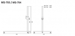 φ25ポールスタンド φ35ポールスタンド