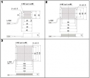 高輝度チップLED面照明