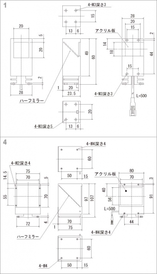狭角配光擬似同軸落射照明