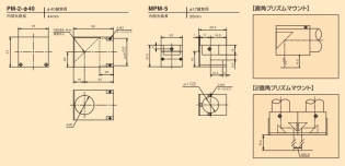 直角/2直角プリズムマウント